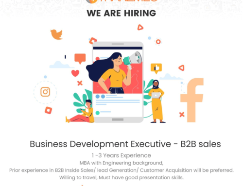 Business development executive –  B2B sales -(1 to 3 Years)